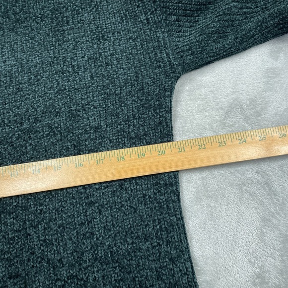 Matty M Women's M Pullover Sweater Green Polyester d1419 - Picture 4 of 7